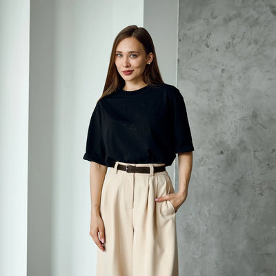 Thin Brown Leather Belt