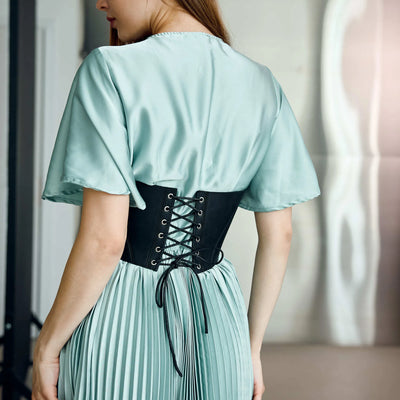 Underbust Leather Corset