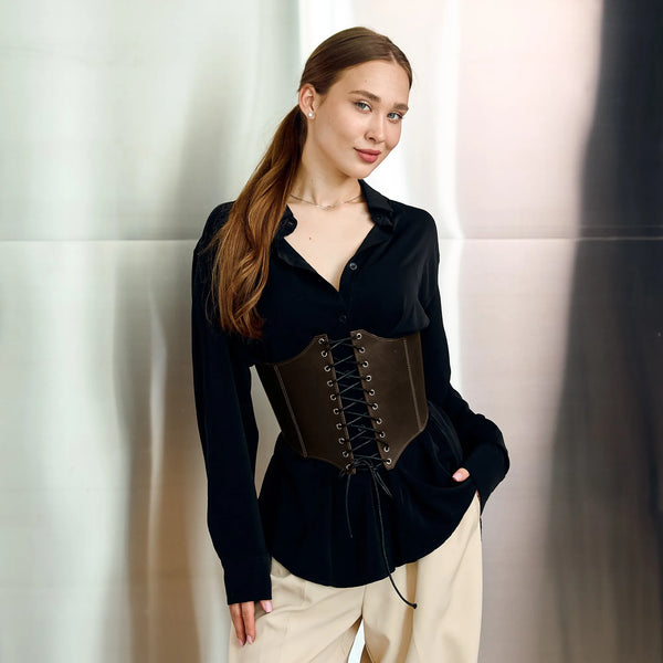 Underbust Leather Corset