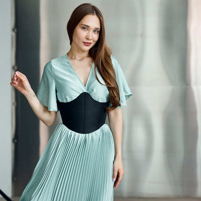 Wide Leather Corset Belt