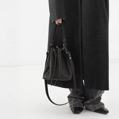 Womens Leather Bucket Purse