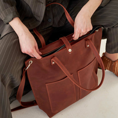 Womens Leather Tote