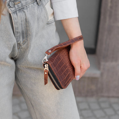 Womens Zip Wallet Wristlet