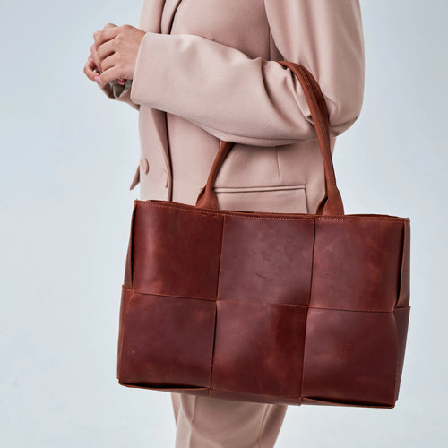 Woven Leather Bag