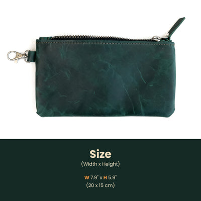 Zipper Pouch Size Banner