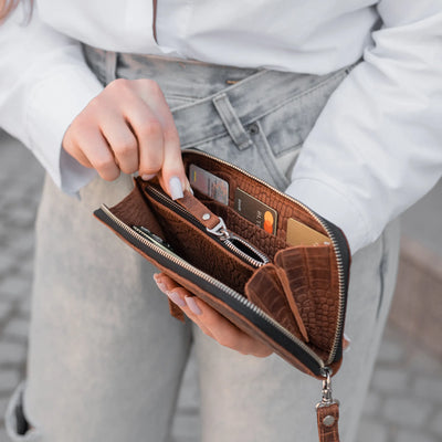 Zipper Wristlet Wallet