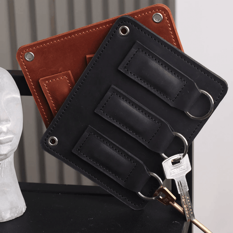 Leather Wall Mounted Key Holder / Gift for present - Pikore